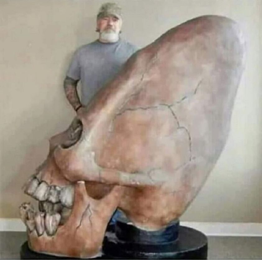 “GIANT SKULL” On Display In Switzerland?