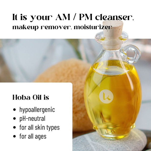 Hoba | Pure Jojoba Oil Cleanser & Moisturizer - gocyberbiz.com