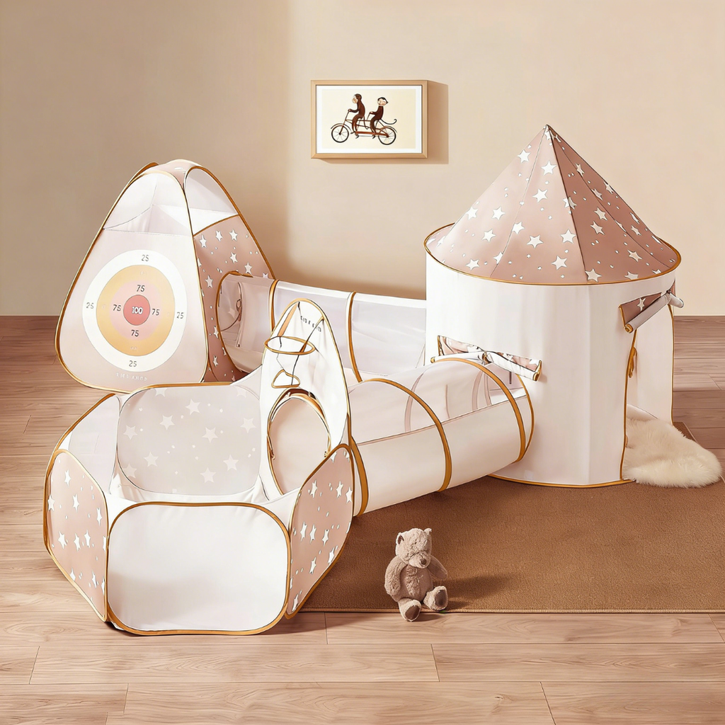 Tiny Land® Discovery 5-in-1 Play Tunnel With no Balls - gocyberbiz.com