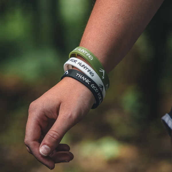 (3 Pack) Thank God For Hunting Bracelet - gocyberbiz.com