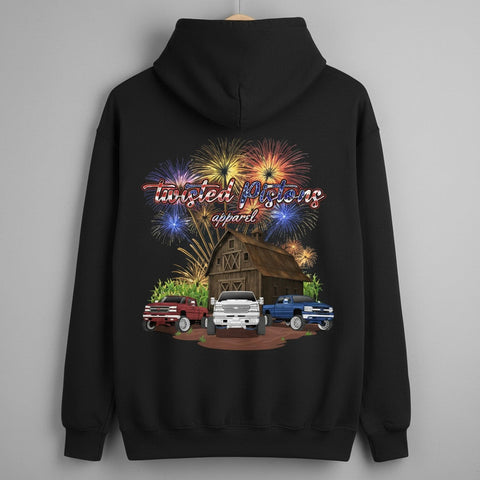 Red White & Blue GM Hoodie - gocyberbiz.com