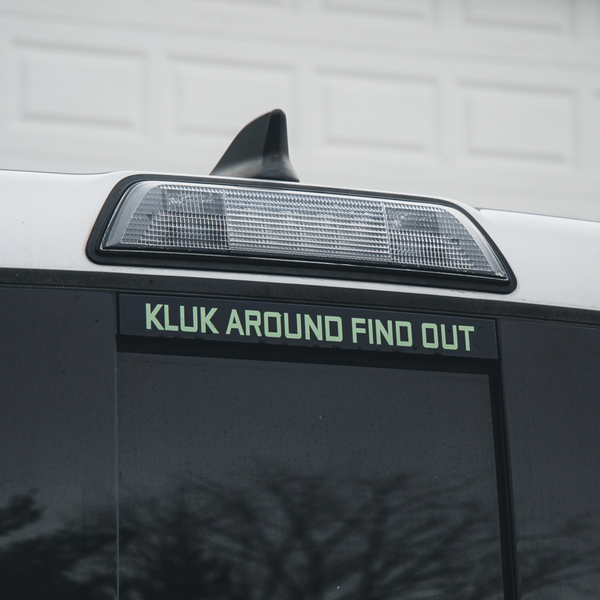 KLUK AROUND FIND OUT DECAL - gocyberbiz.com