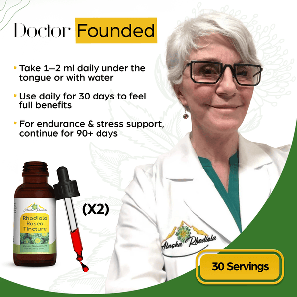 Rhodiola Rosea Tincture – Natural Stress & Energy Support (2 oz) - gocyberbiz.com