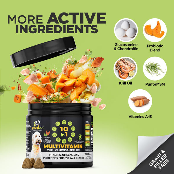 10 in 1 Multivitamin Chews for Dogs (Chicken Flavor) - gocyberbiz.com