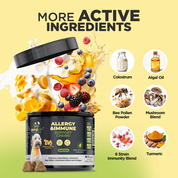 Allergy & Immune Support Chews for Dogs (Peanut Butter Flavor) - gocyberbiz.com