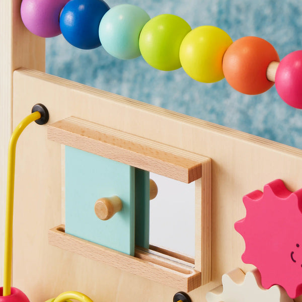 Tiny Land® Premium Natural Wooden Activity Walker - gocyberbiz.com