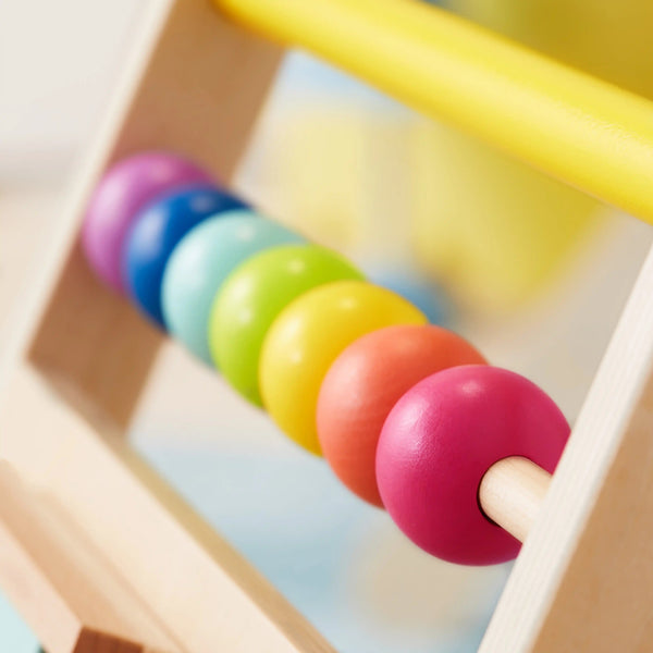 Tiny Land® Premium Natural Wooden Activity Walker - gocyberbiz.com