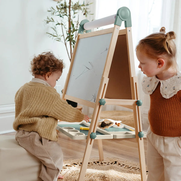 Tiny Land® Magnitales Easel for Kids - Green - gocyberbiz.com