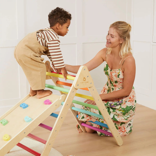 Tiny Land® 7-in-1 Rainbow Climbing Set - gocyberbiz.com