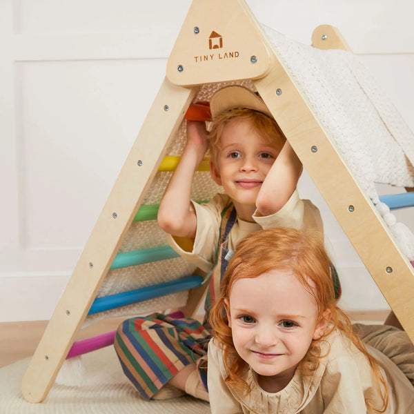 Tiny Land® 7-in-1 Rainbow Climbing Set - gocyberbiz.com