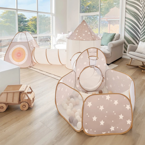 Tiny Land® Discovery 5-in-1 Play Tunnel With no Balls - gocyberbiz.com