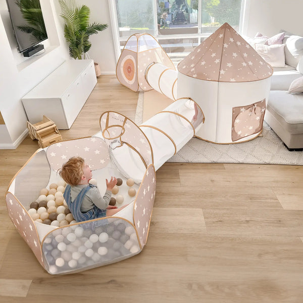 Tiny Land® Discovery 5-in-1 Play Tunnel With no Balls - gocyberbiz.com