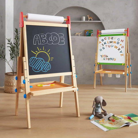 Tiny Land® 3-in-1 Art Easel for Kids - gocyberbiz.com