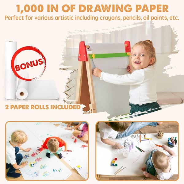 Tiny Land® 3-in-1 Art Easel for Kids - gocyberbiz.com
