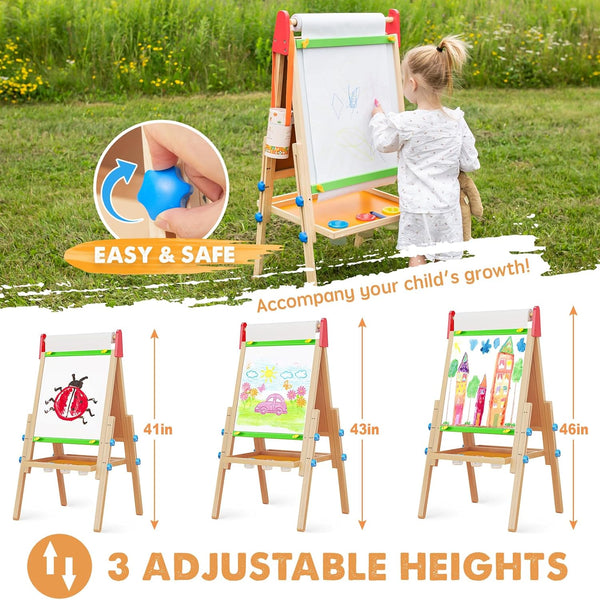 Tiny Land® 3-in-1 Art Easel for Kids - gocyberbiz.com