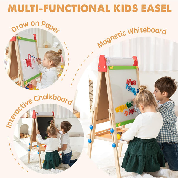 Tiny Land® 3-in-1 Art Easel for Kids - gocyberbiz.com