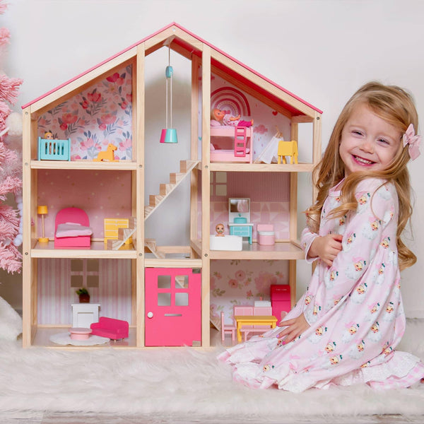Tiny Land® Sweetwood Love Dollhouse without Dolls - gocyberbiz.com