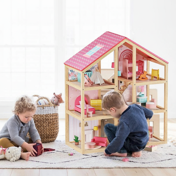 Tiny Land® Sweetwood Love Dollhouse without Dolls - gocyberbiz.com