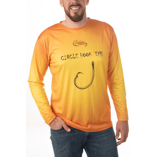 Circle Hook'Em Long Sleeve Fishing Shirt - gocyberbiz.com