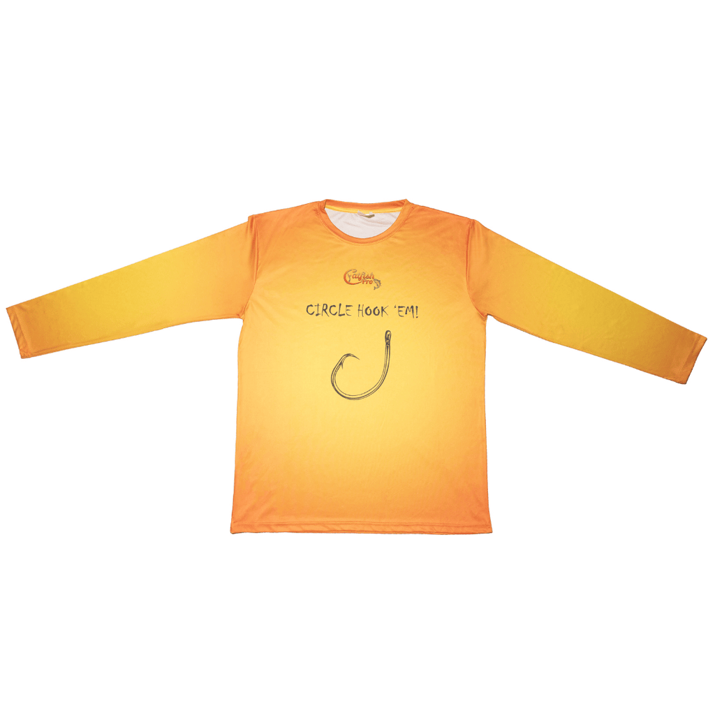 Circle Hook'Em Long Sleeve Fishing Shirt - gocyberbiz.com