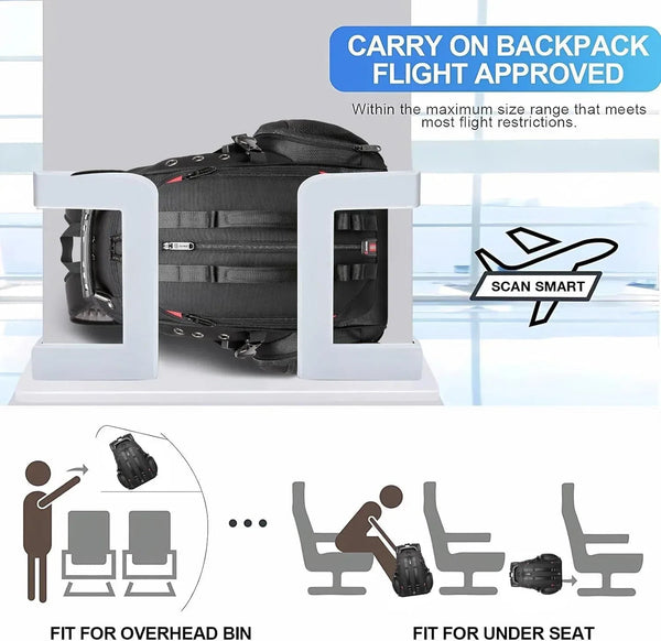 Men’s Oxford Backpack – TSA-Ready Travel Secure Anti-Theft - gocyberbiz.com