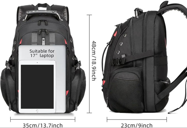 Men’s Oxford Backpack – TSA-Ready Travel Secure Anti-Theft - gocyberbiz.com