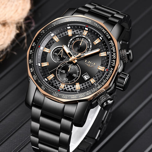 LIGE New Mens Watches Top Brand - gocyberbiz.com