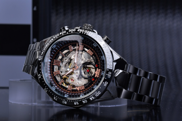 Mechanical Sport Design Golden Men's Watches - gocyberbiz.com