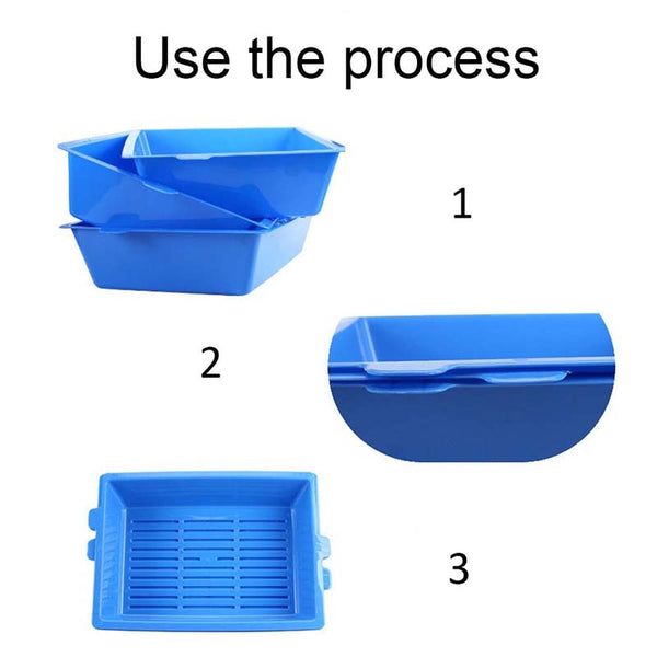 3PCS/Set Plastic Toilet Training Bedpan Litter Box - gocyberbiz.com