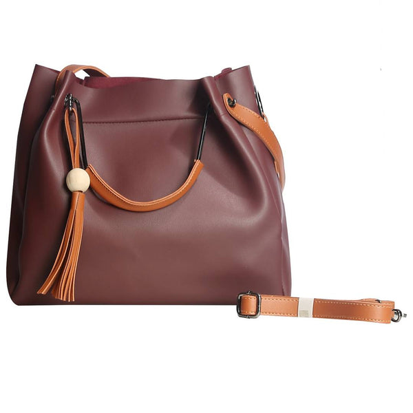 Wine Zipper Shoulder Bag For Women