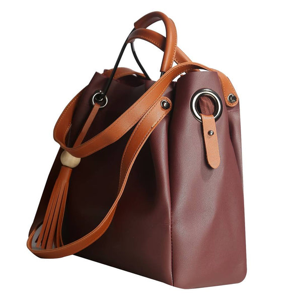 Wine Zipper Shoulder Bag For Women