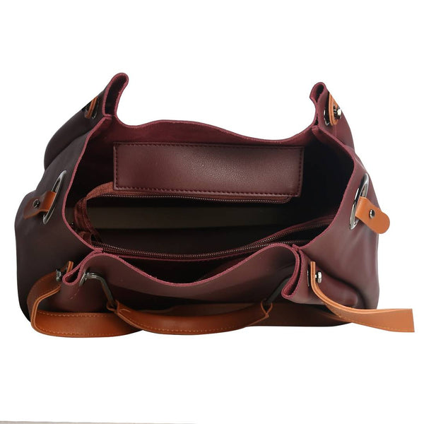 Wine Zipper Shoulder Bag For Women