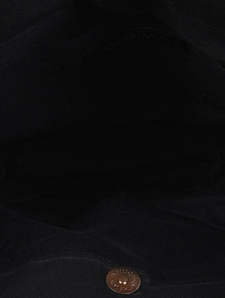 Black Handcrafted Jute Hand Bag