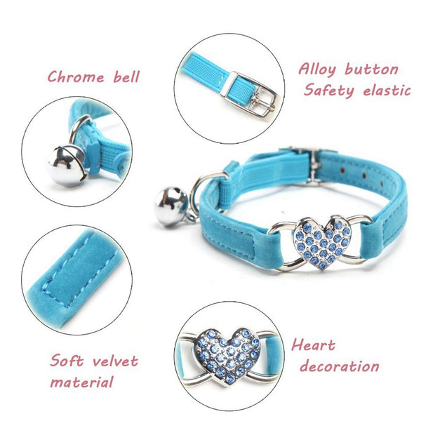 Cat Collar With Bell Collar For Cats Kitten Puppy Leash Collars For Cats Dog Chihuahua Pet Cat Collars Leashes Lead Pet Supplies - gocyberbiz.com