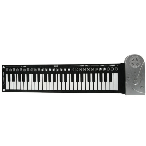 Portable 49-Key Flexible Silicone Roll Up Piano Folding Electronic Keyboard Flexible Silicone Electronic Roll Up Piano - gocyberbiz.com
