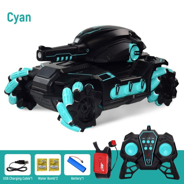 RC Car Big Size 4WD Tank RC Toy Water Bomb Shooting Competitive Gesture Controlled Tank Remote Control Drift Car Adult Kids Toys - gocyberbiz.com