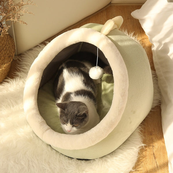 Sweet Cat Bed Warm Pet Basket - gocyberbiz.com