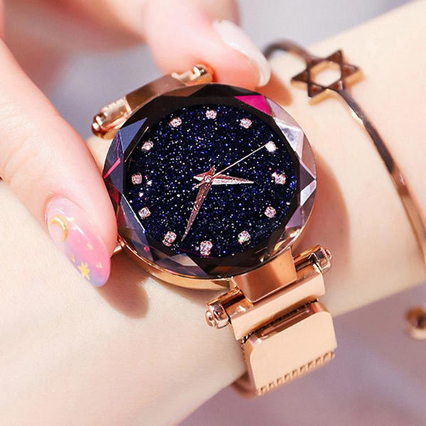 Luxury Diamond Rose Gold Women Watches - gocyberbiz.com