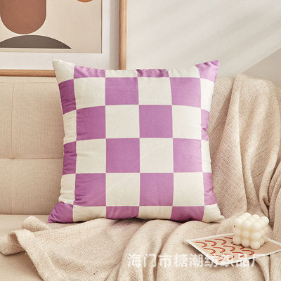 Nordic Plaid Pillow Cover - gocyberbiz.com