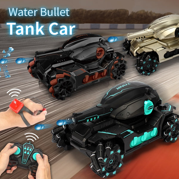 RC Car Big Size 4WD Tank RC Toy Water Bomb Shooting Competitive Gesture Controlled Tank Remote Control Drift Car Adult Kids Toys - gocyberbiz.com