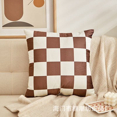 Nordic Plaid Pillow Cover - gocyberbiz.com