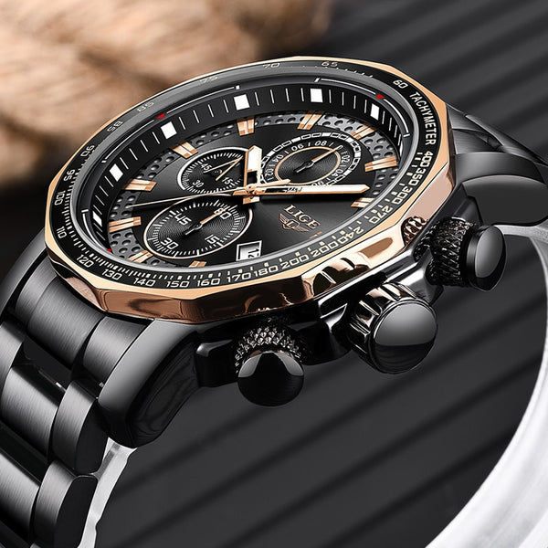 LIGE New Mens Watches Top Brand - gocyberbiz.com