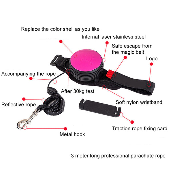 Handsfree Wrist Retractable Dog Leash Pet Traction Rope Adjustable 3M Terrier Leash Belt Wrist Strap Running Jogging Dog Product - gocyberbiz.com