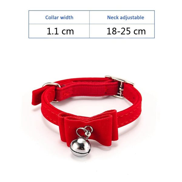 Cat Collar With Bell Collar For Cats Kitten Puppy Leash Collars For Cats Dog Chihuahua Pet Cat Collars Leashes Lead Pet Supplies - gocyberbiz.com