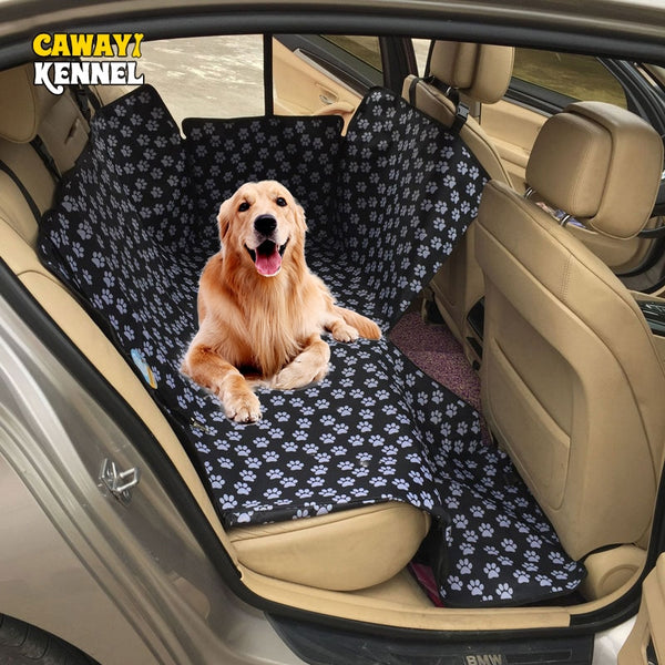 CAWAYI KENNEL Dog Carriers Waterproof Rear Back Pet Dog Car Seat Cover Mats Hammock Protector with Safety Belt Transportin Perro - gocyberbiz.com