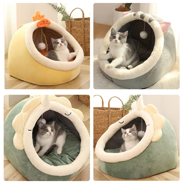 Sweet Cat Bed Warm Pet Basket - gocyberbiz.com