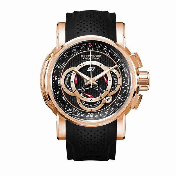 Reef Tiger/RT Designer Sport Rose Gold  Watches for Men - gocyberbiz.com