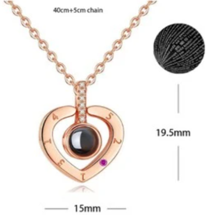 Love projection necklace - gocyberbiz.com