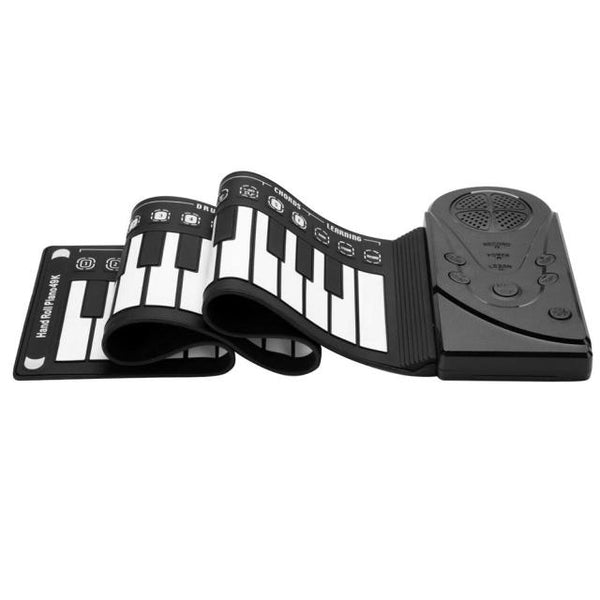Portable 49-Key Flexible Silicone Roll Up Piano Folding Electronic Keyboard Flexible Silicone Electronic Roll Up Piano - gocyberbiz.com