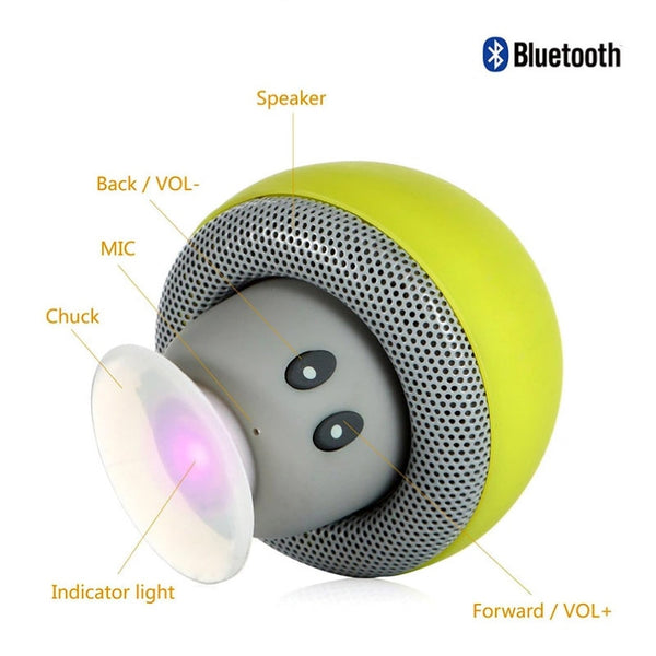 Mushroom Head Bluetooth Speaker Silicone  Accessories - gocyberbiz.com